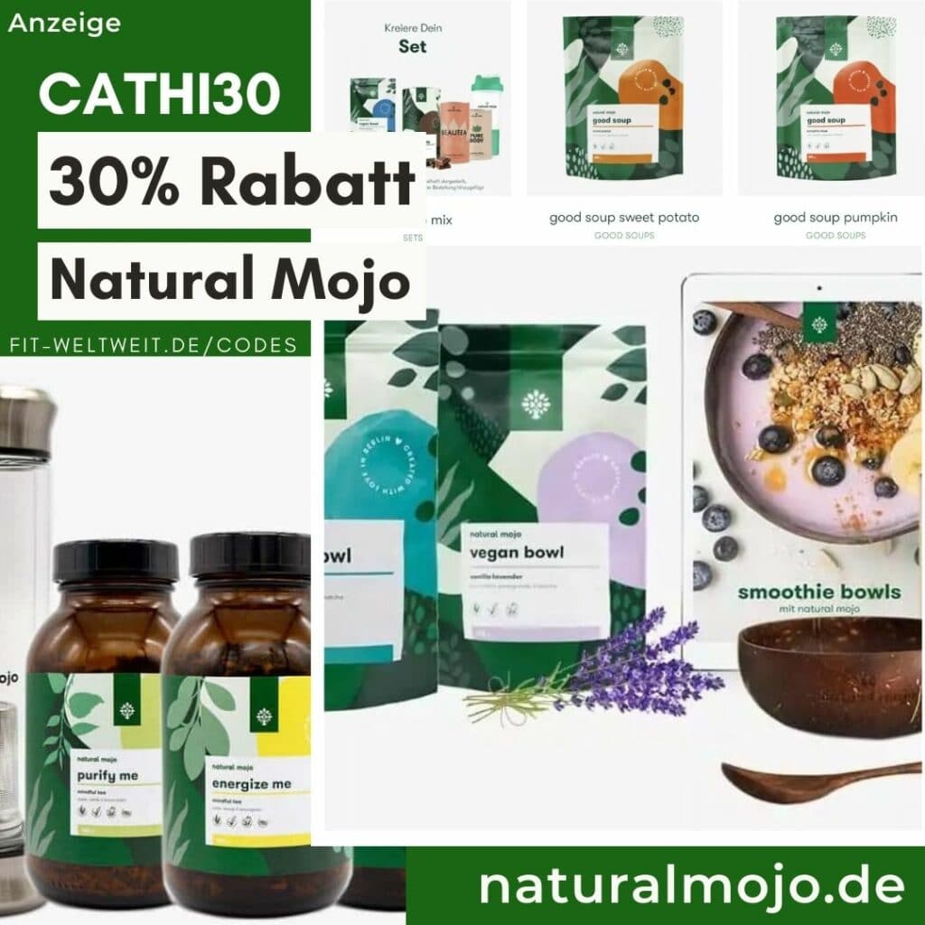 Natural Mojo Powders Übersicht Daily Greens True Beauty Berry Boost. NATURAL MOJO CODE 30% Gutschein und 40% Rabatt bis 50% Rabatt auf Sets free Gifts