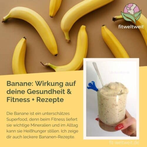 Banane Wirkung Gesundheit, Fitness Rezepte