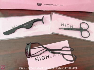 HIGHLASH ERFAHRUNG WIMPERN Schere Wimpernzange Wimpern Pinzette Set