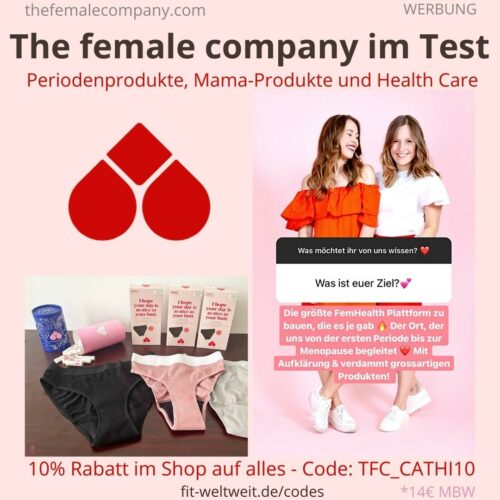 ERFAHRUNGEN The Female Company Produkte Period Panty Tampons Produkttest und Rabattcode