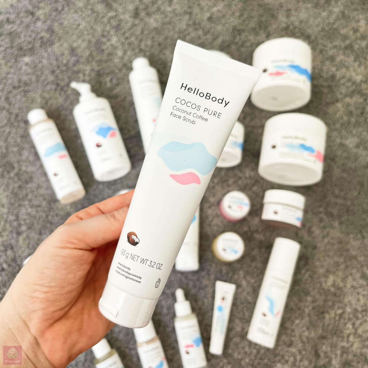 Hello Body COCOS Pure Kaffee Kokos Face Peeling Erfahrungen Gesichtspeeling Anwendung
