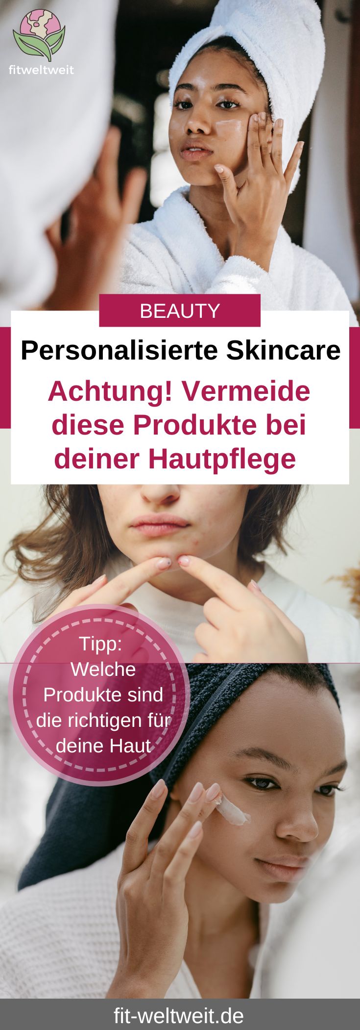 Welche Produkte vermeiden Haut Pflege Routine Persönliche Skincare Hauttyp Pickel loswerden