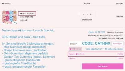 YUICY RABATT GUTSCHEIN CODE 2022 40% Rabatt auf alles + 3 free Gifts (bis zu 60% Rabatt auf Sets)
