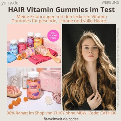 Yuicy HAIR GUMMIES ERFAHRUNGEN volle, lange Haare bekommen Test
