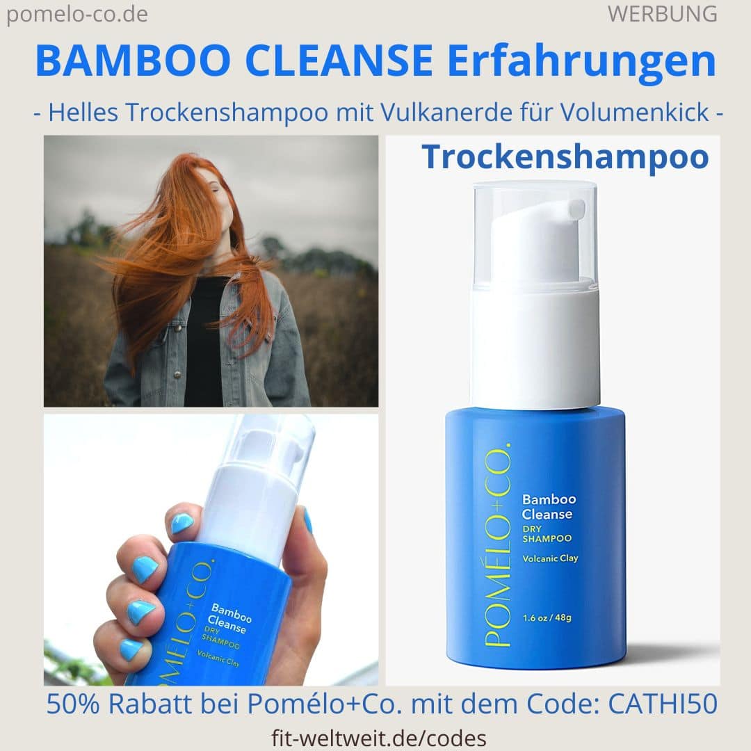 BAMBOO CLEANSE TROCKENSHAMPOO Pomélo Co Erfahrung dry shampoo Anwendung