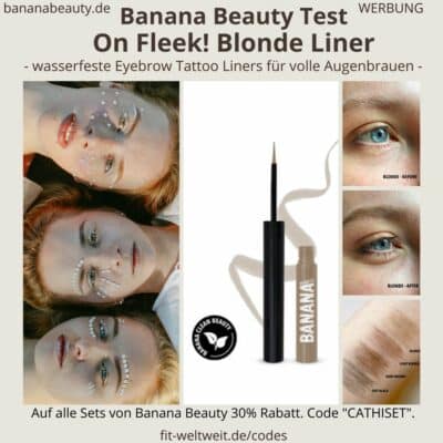 Banana Beauty Eyebrow tattoo Liner BLONDE Erfahrung Augenbrauen wasserfest