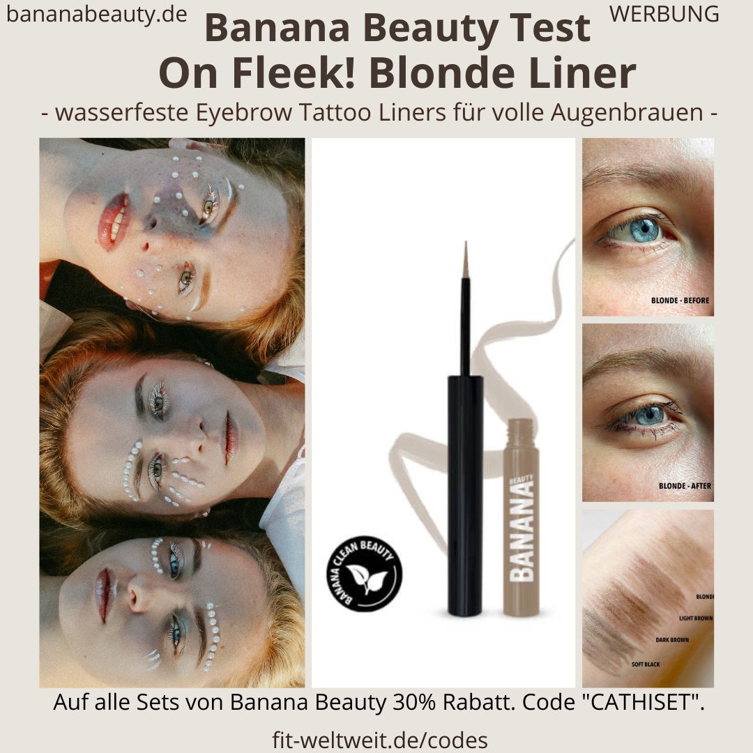 Banana Beauty Eyebrow tattoo Liner BLONDE Erfahrung Augenbrauen wasserfest