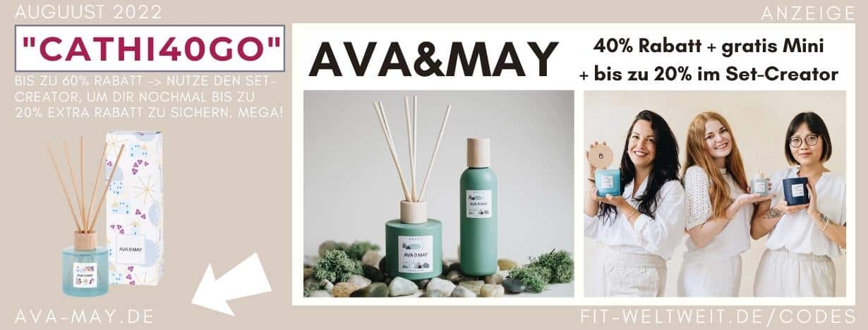 AVA MAY 50% Rabatt Gutschein Code Auguust 2022 AVA MAY 50% Rabatt Gutschein Code Auguust 2022