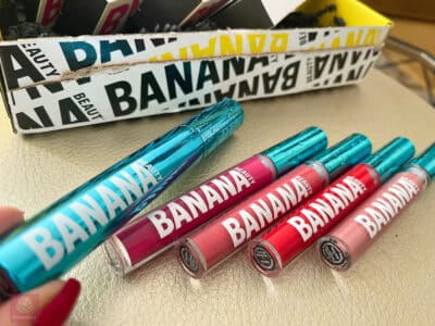 Banana Beauty LIFE IS GOOD Set Limited Edition Erfahrungen Liquid Lipsticks und Volumen waterproof Mascara