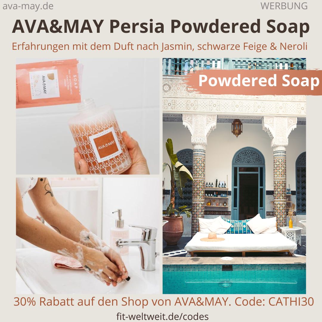PERSIA Powdered Soap AVA&MAY Seifen Duft Jasmin schwarze Feige Neroli