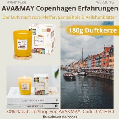 DUFTKERZE AVA&MAY ERFAHRUNGEN Dänemark COPENHAGEN Kerze rose Pfeffer Sandelholz Veilchenblätter Geruch Bewertung
