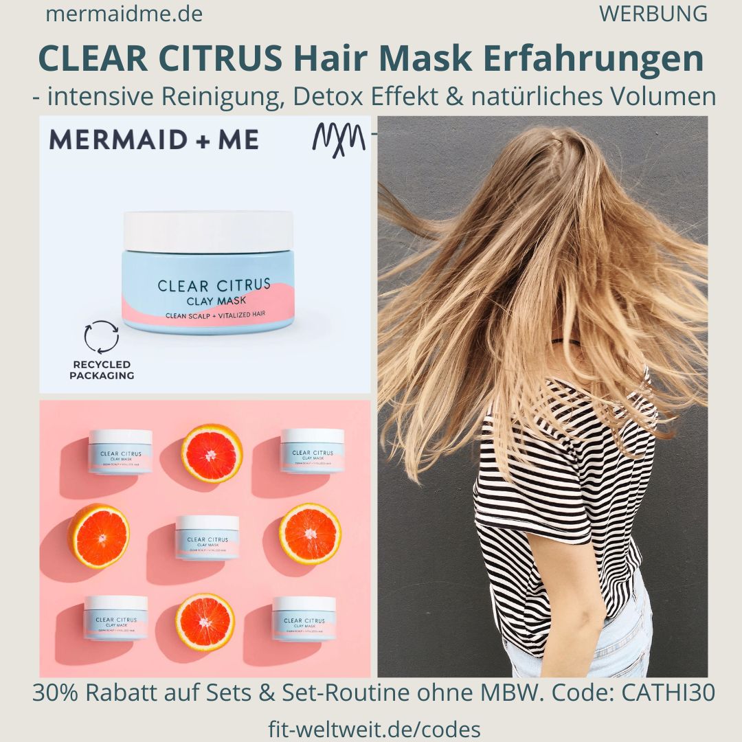 Erfahrungen Clear Citrus Hair Mask Mermaid+Me Haarmaske