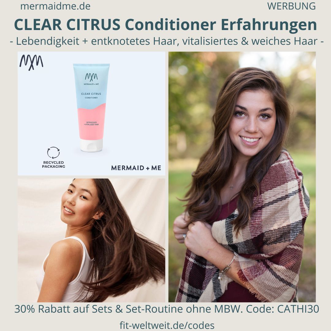 Mermaid and Me Erfahrungen CLEAR CITRUS Conditioner Anti Schuppen Anti Fett Haarspülung Anwendung