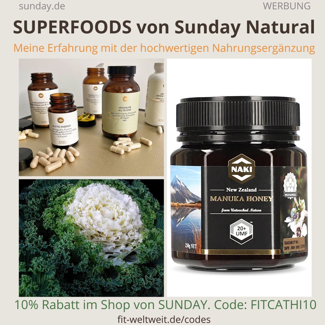 SUPERFOODS ULTRAFOODS Nahrungsergänzung Supplements SUNDAY NATURAL ERFAHRUNGEN