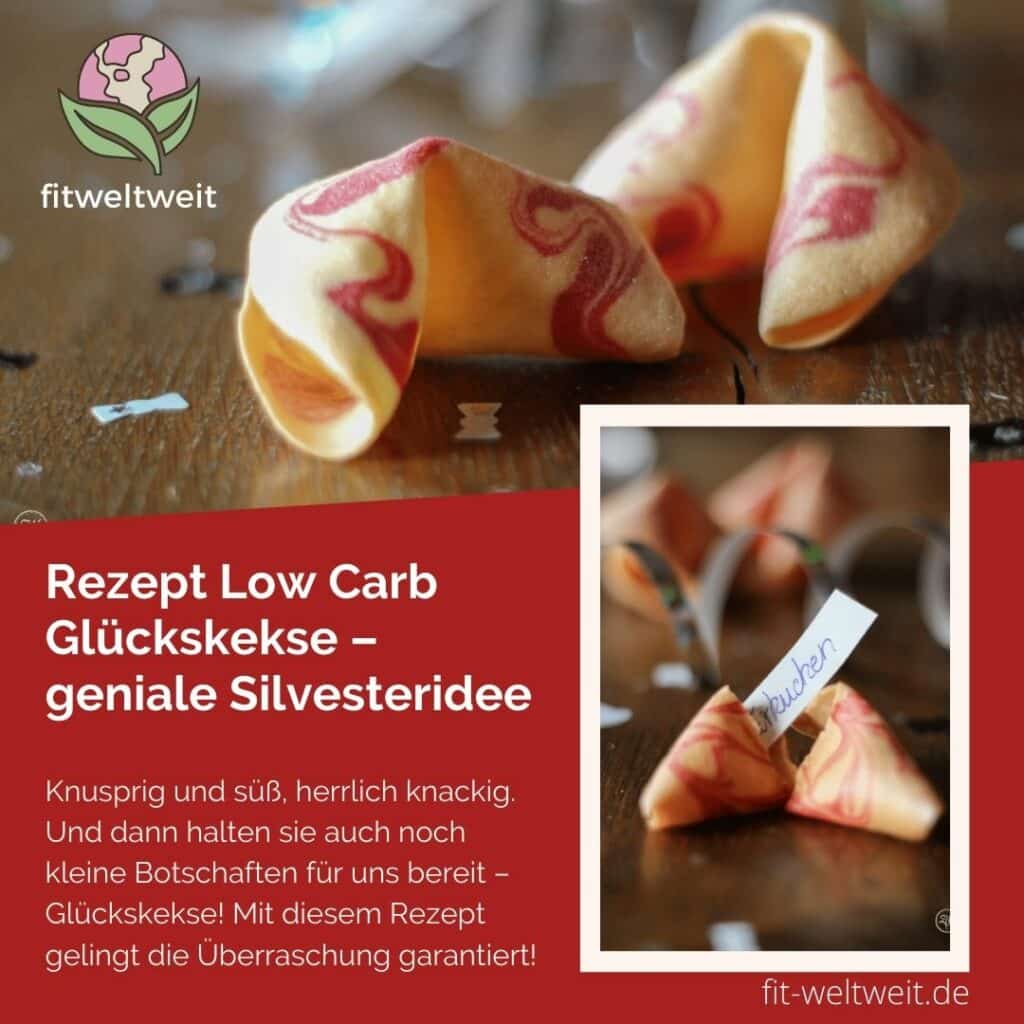 Glückskekse Rezept Low Carb, geniale coole Silvesteridee