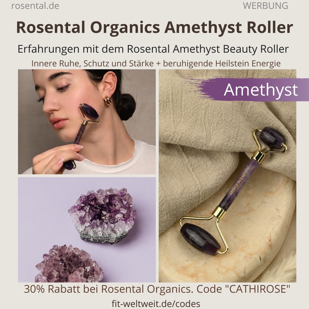 AMETHYST Beauty Roller Erfahrungen Rosental Organics Heilstein Effekt