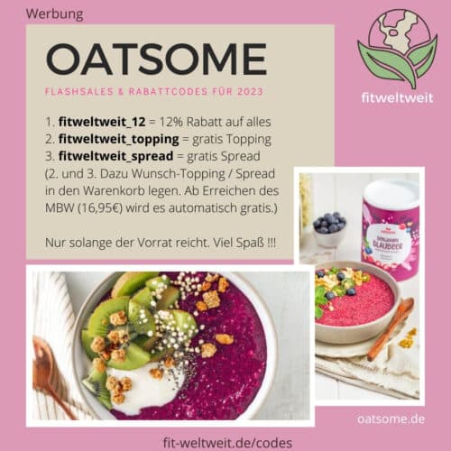OATSOME Rabattcode 2023 12% Rabatt Gutschein Code gratis Produkte