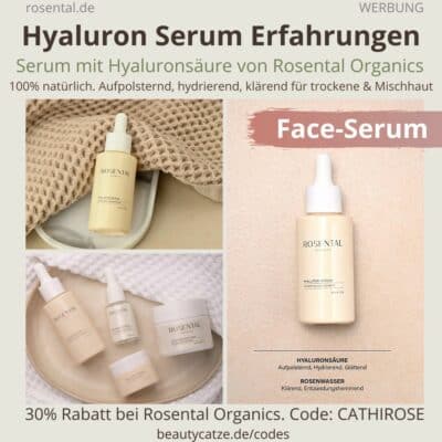 HYALURON SERUM Hydrating Concentrate Rosental Organics Erfahrungen Test Bewertung Feuchtigkeit trockene Haut
