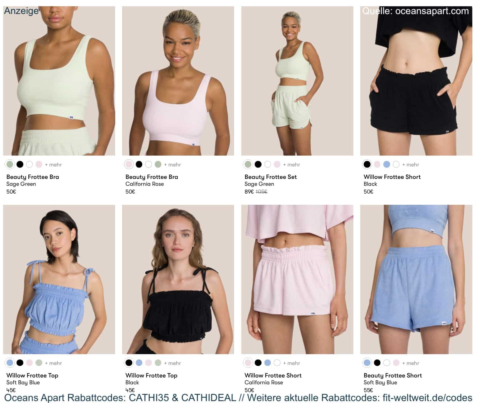 OCEANSAPART FROTTEE Damen Kleidung kaufen mit Rabattcode