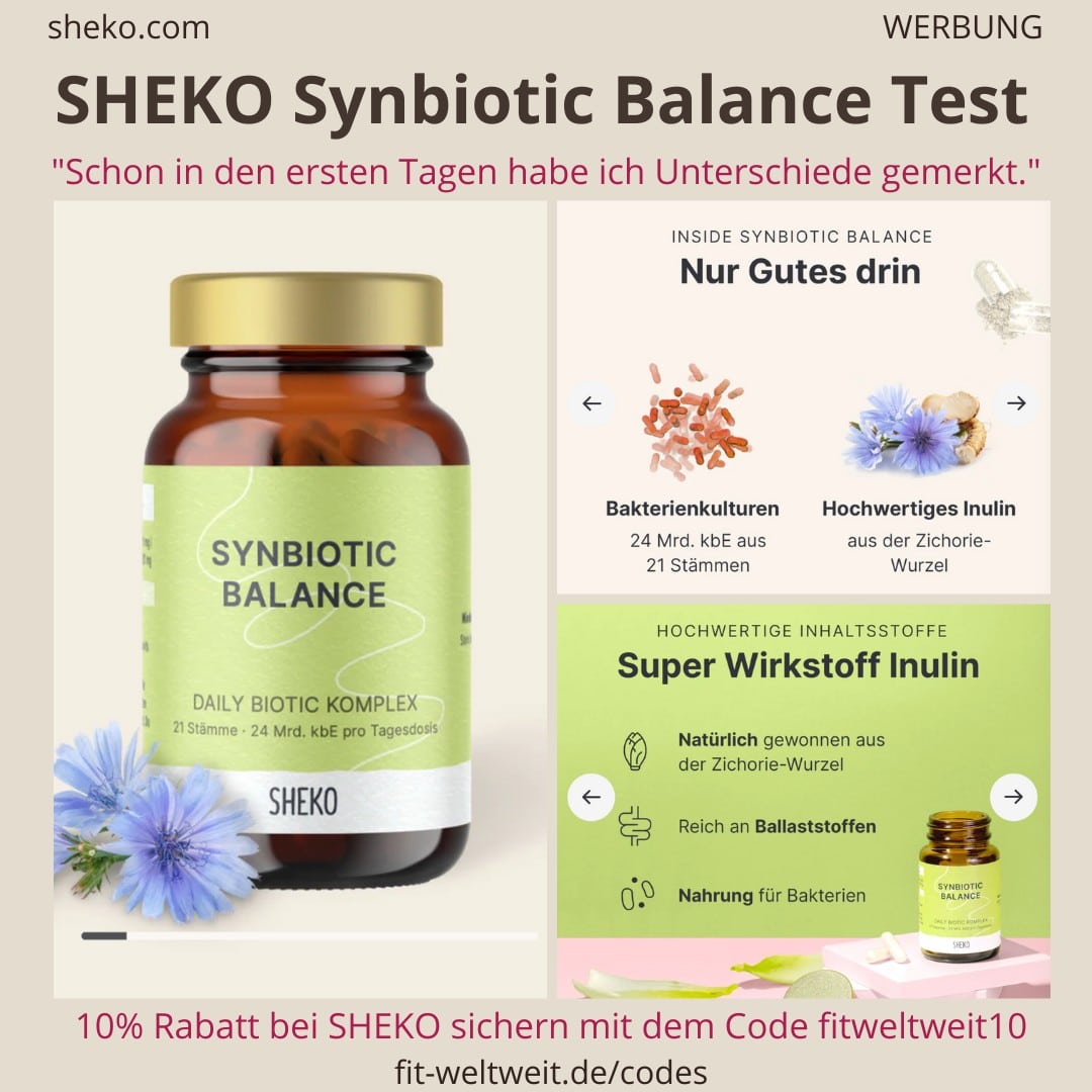 SHEKO Synbiotic Balance Erfahrungen Darm Bauch abnehmen Bakterienkulturen Test SHEKO Synbiotic Balance Erfahrungen Darm Bauch abnehmen Bakterienkulturen Test