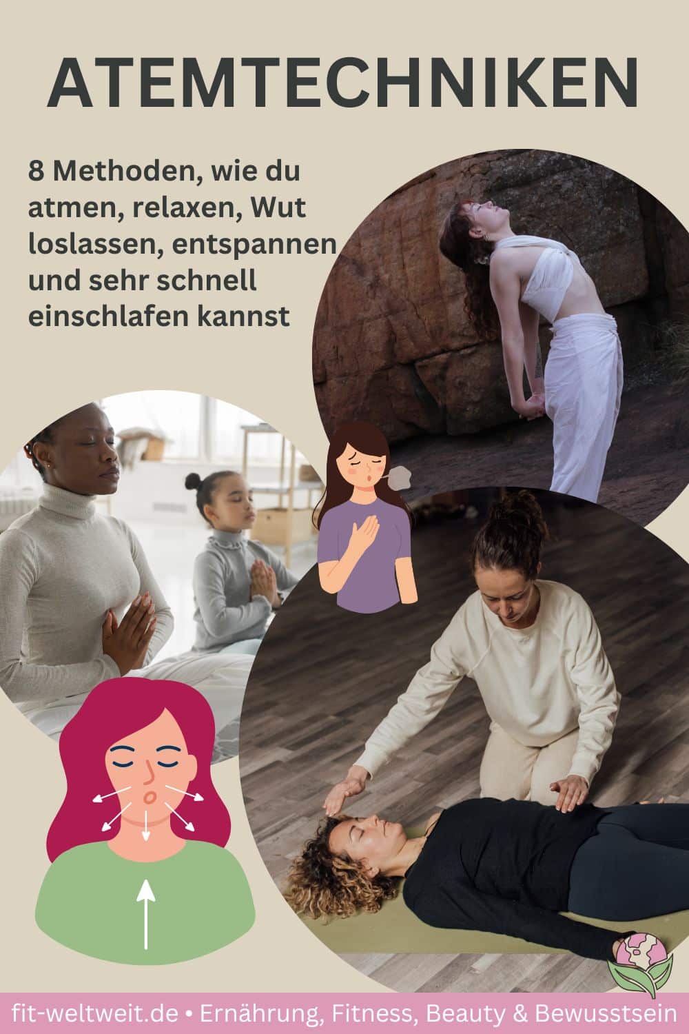 ATMUNG 8 Atemübungen zur Entspannung 7 Pranayama Atemtechniken ATMUNG 8 Atemübungen zur Entspannung 7 Pranayama Atemtechniken