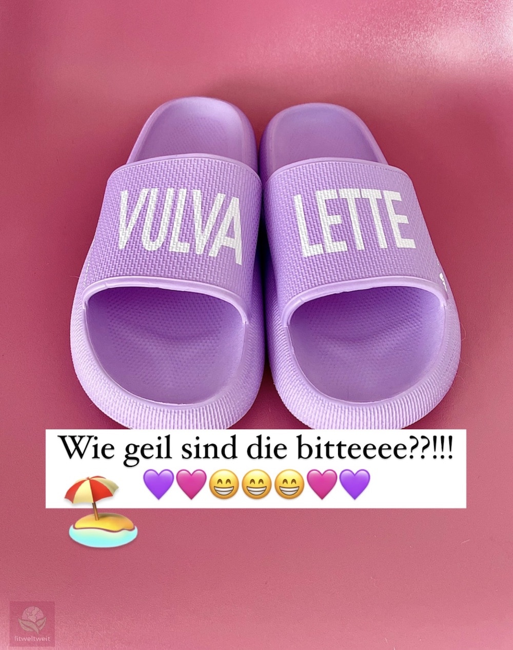 Badelatschen The female company Erfahrungen VULVALETTEN Größen Test