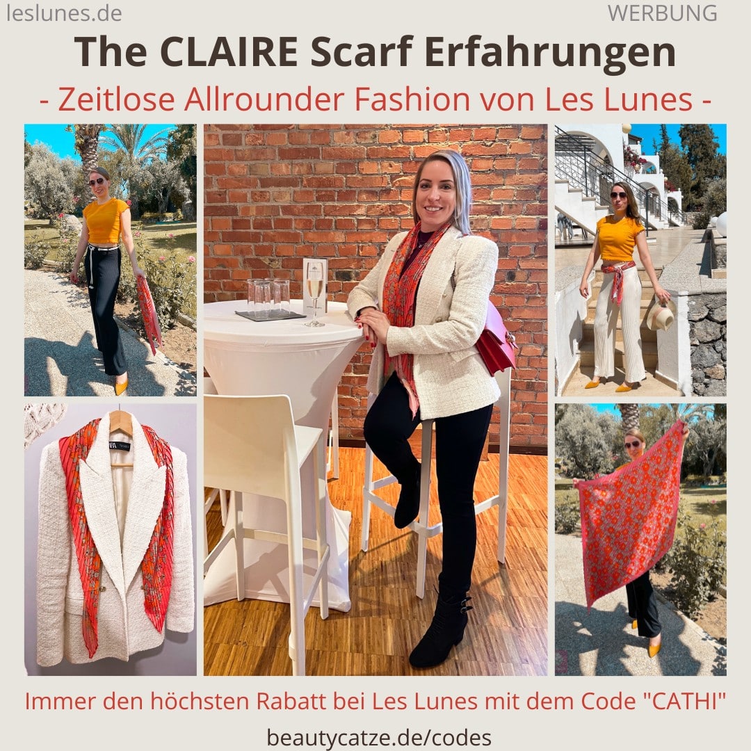 The Claire Scarf Les Lunes Erfahrungen Outfit gerafftes Tuch The Claire Scarf Les Lunes Erfahrungen Outfit gerafftes Tuch