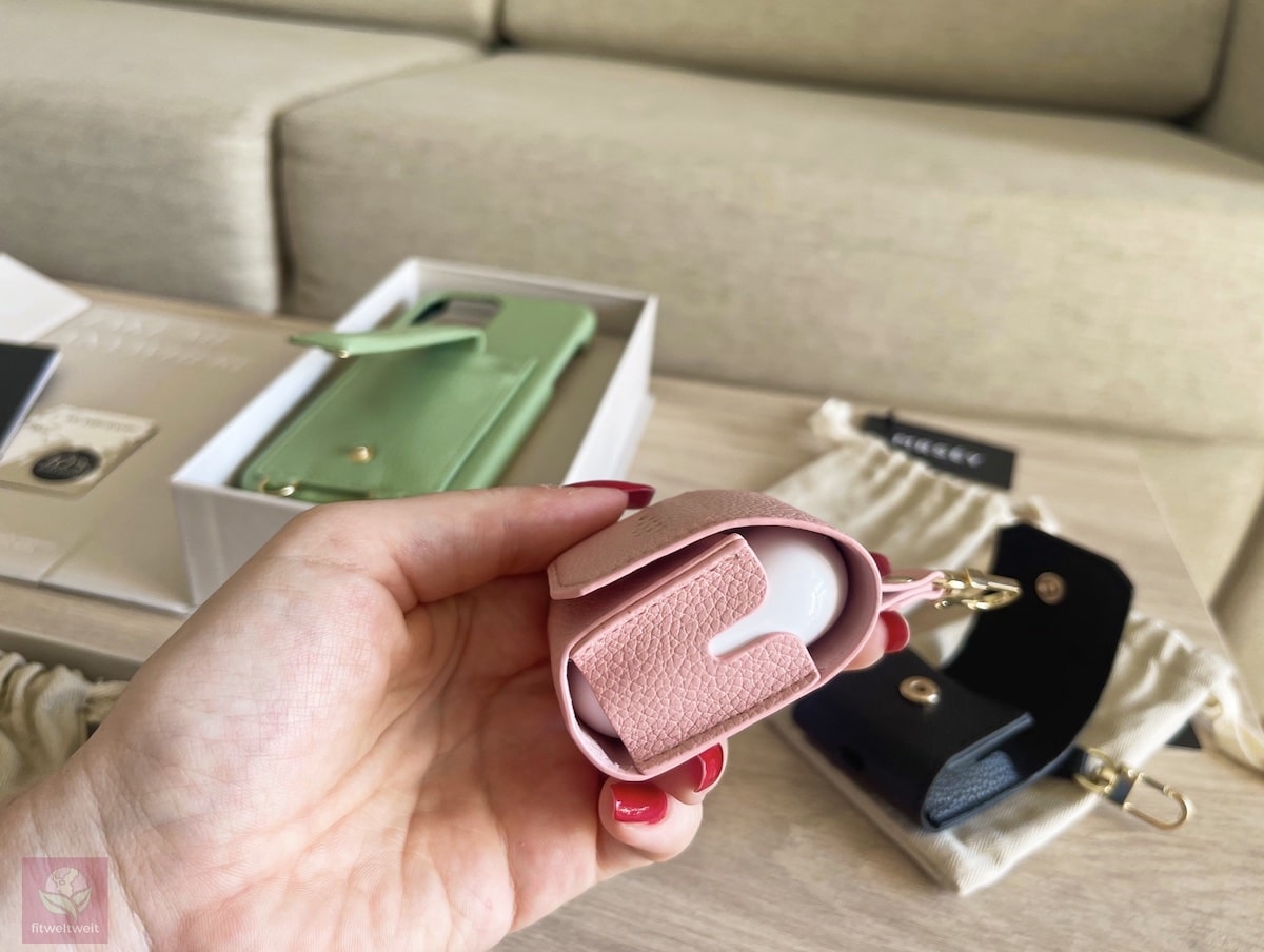 MRSÉY AirPods Hülle Erfahrungen aus veganem Leder in Rose