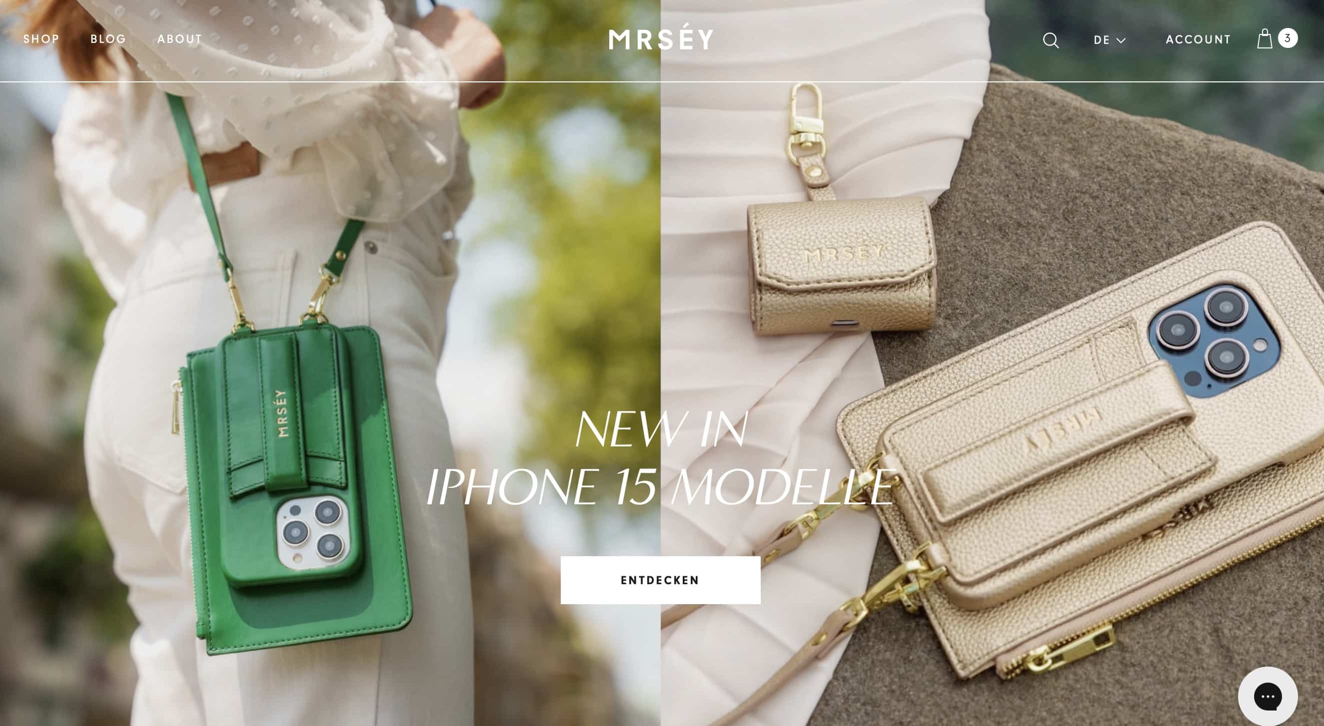 MRSÉY iphone 15 Handy Cases veganes Leder