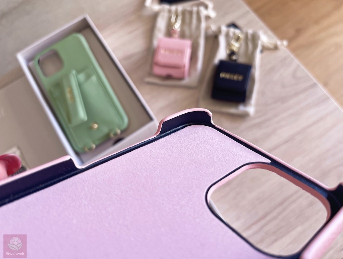 MRSEY iphone Case Verarbeitung innen Handyhülle rosa