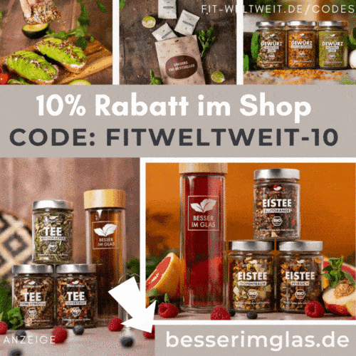 Besser im Glas Rabatt Gutschein Code 10%-20% Rabatt Tee Eistee Gewürze