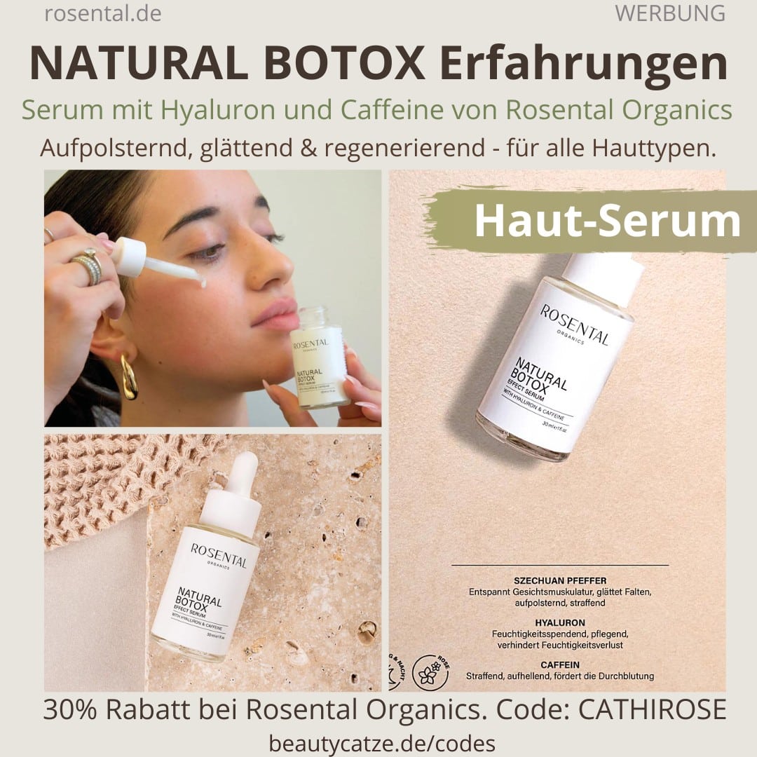 NATURAL BOTOX EFFECT SERUM Rosental Organics Erfahrungen NATURAL BOTOX EFFECT SERUM Rosental Organics Erfahrungen