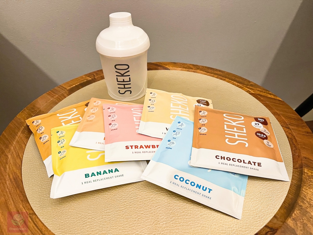 Sheko Probierpaket Erfahrungen 1 Woche 7 Sorten und gratis Shaker Sheko Probierpaket Erfahrungen 1 Woche 7 Sorten und gratis Shaker