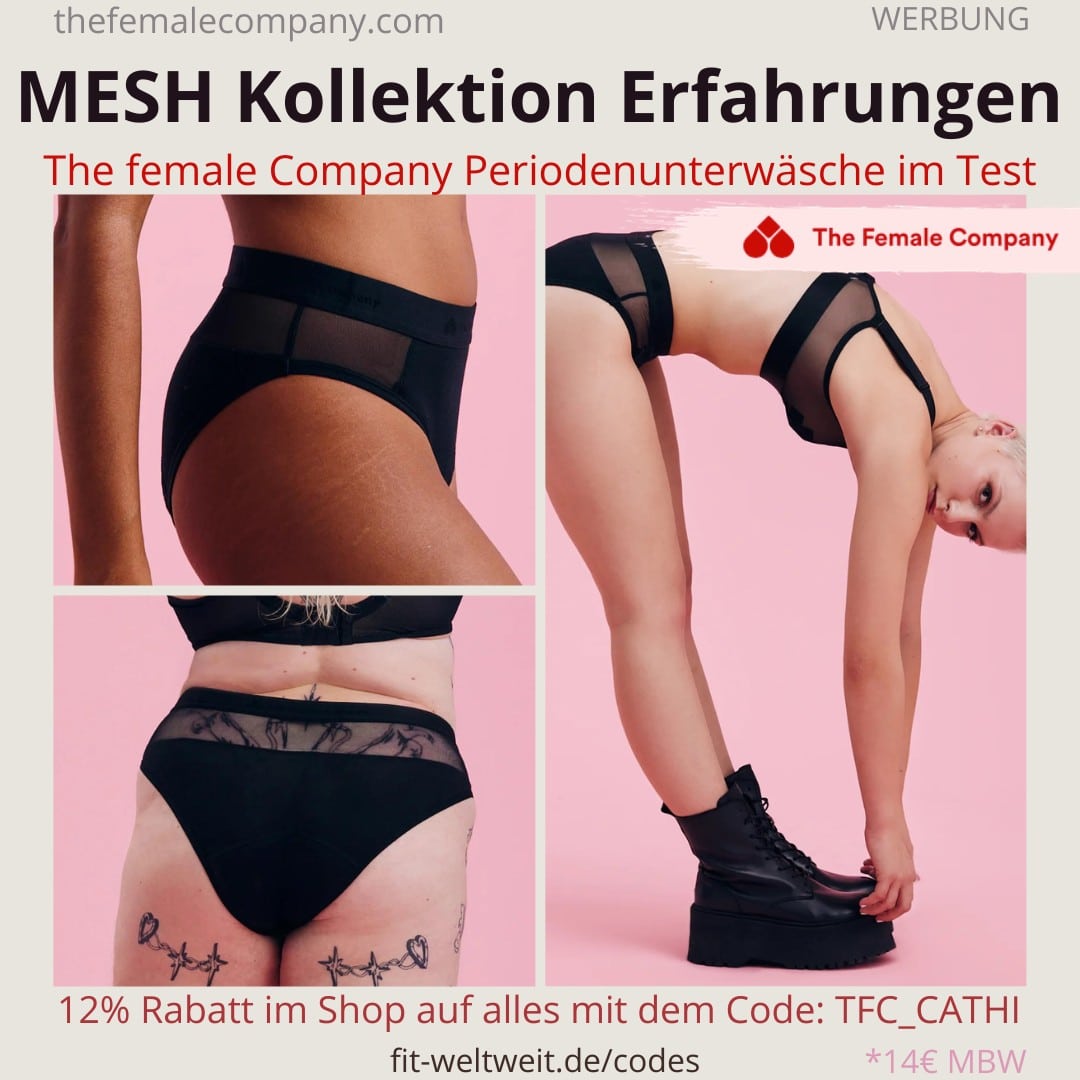 The female Company MESH Kollektion Erfahrungen Periodenunterwäsche