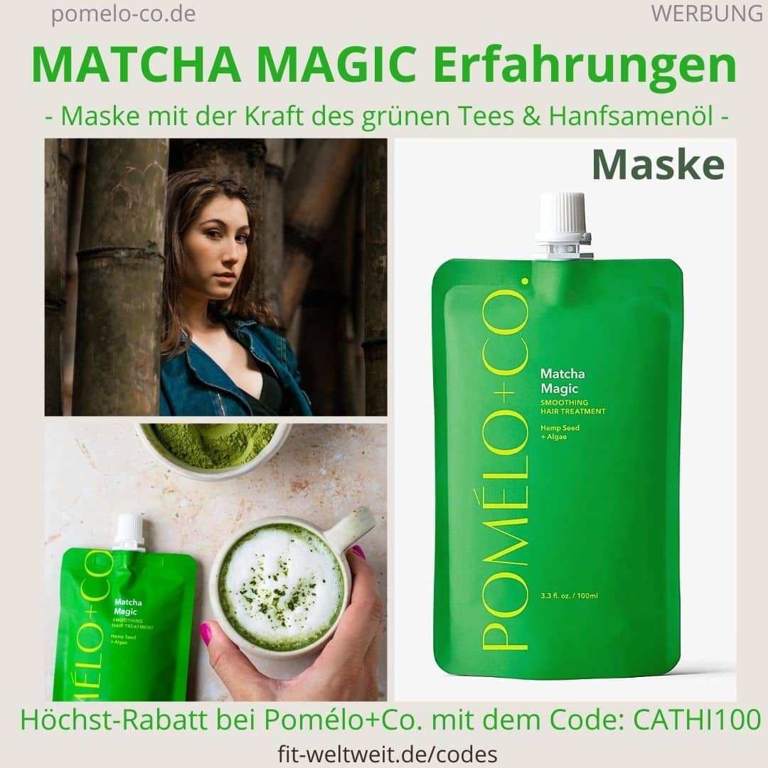 MATCHA MAGIC HAARMASKE Pomélo Co Erfahrung Anwendung repairing hair treatment Maske