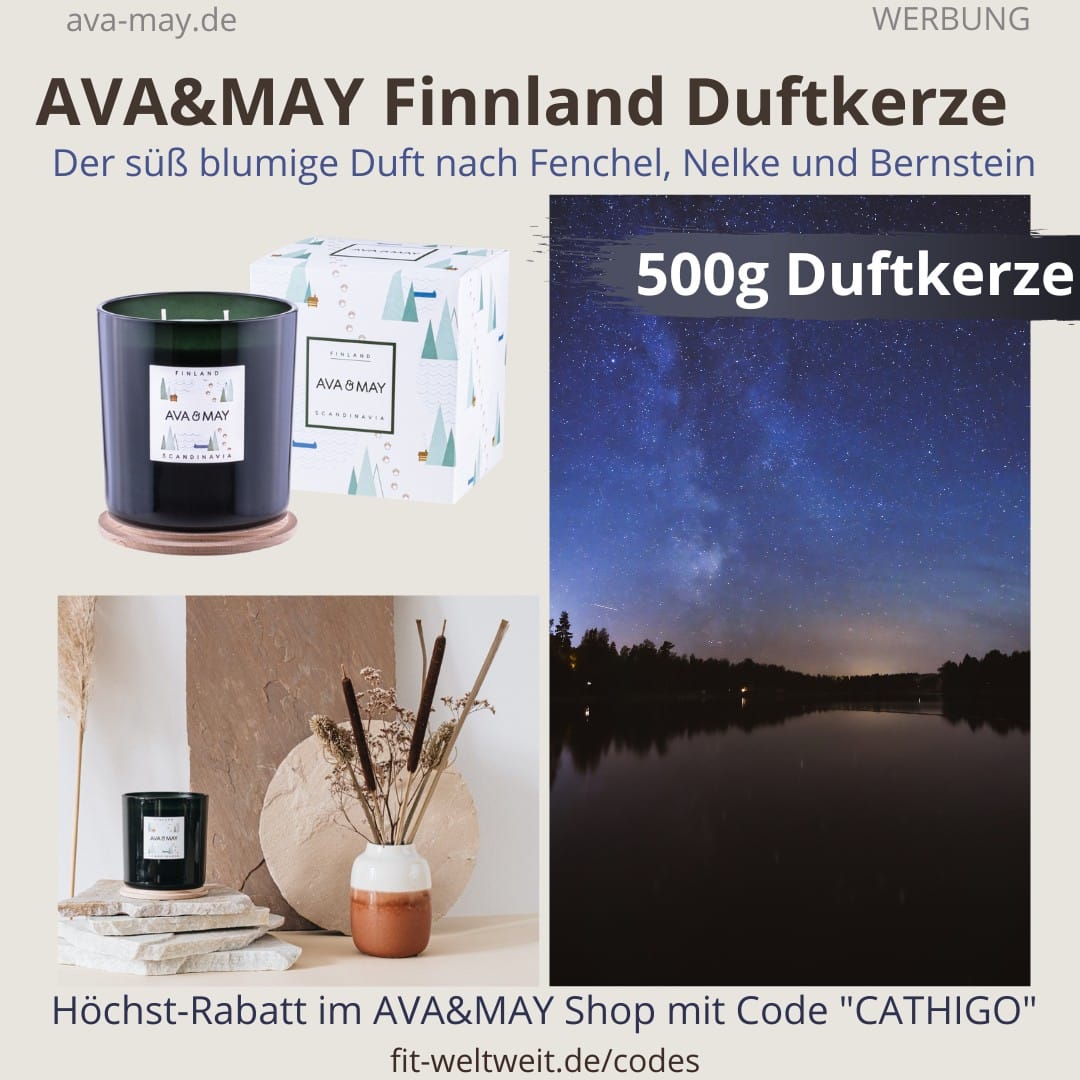 AVA & MAY FINNLAND große Duftkerzen Erfahrungen Skandinavien Fenchel, Nelke und Bernstein AVA & MAY FINNLAND große Duftkerzen Erfahrungen Skandinavien Fenchel, Nelke und Bernstein