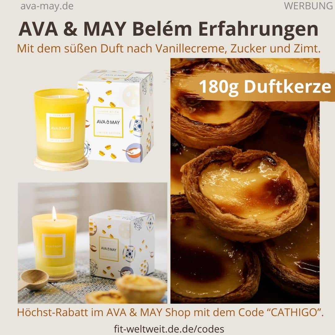 AVA & MAY Belém Duftkerze Erfahrungen 180g Lisbon Protugal
