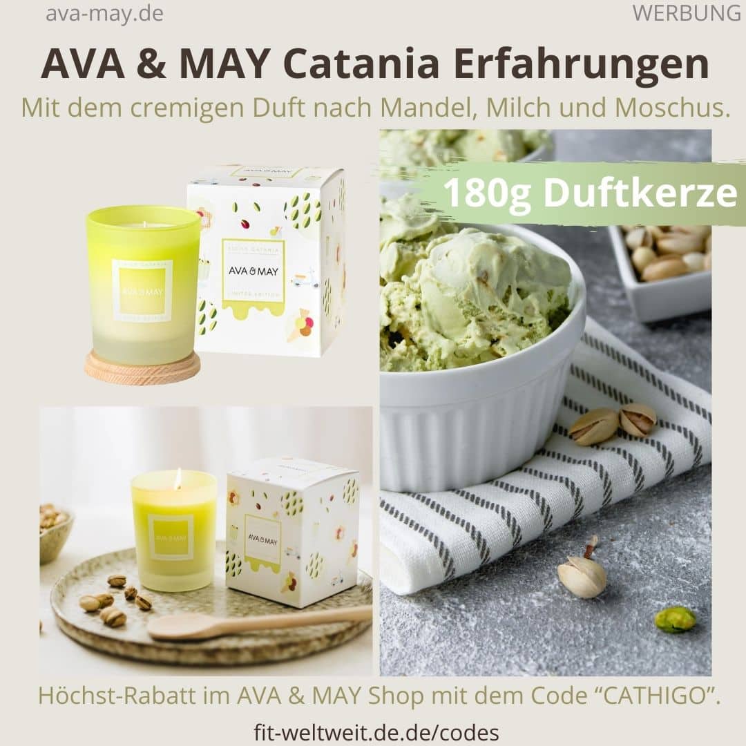 AVA & MAY Catania Duftkerze Erfahrungen 180g Sicily Italien