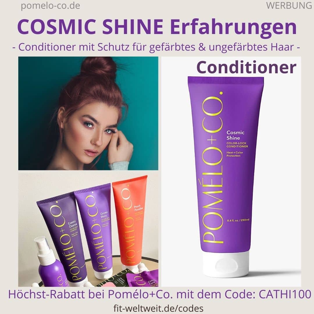 COSMIC SHINE CONDITIONER Pomélo Co Erfahrung color lock Anwendung Silber Spülung