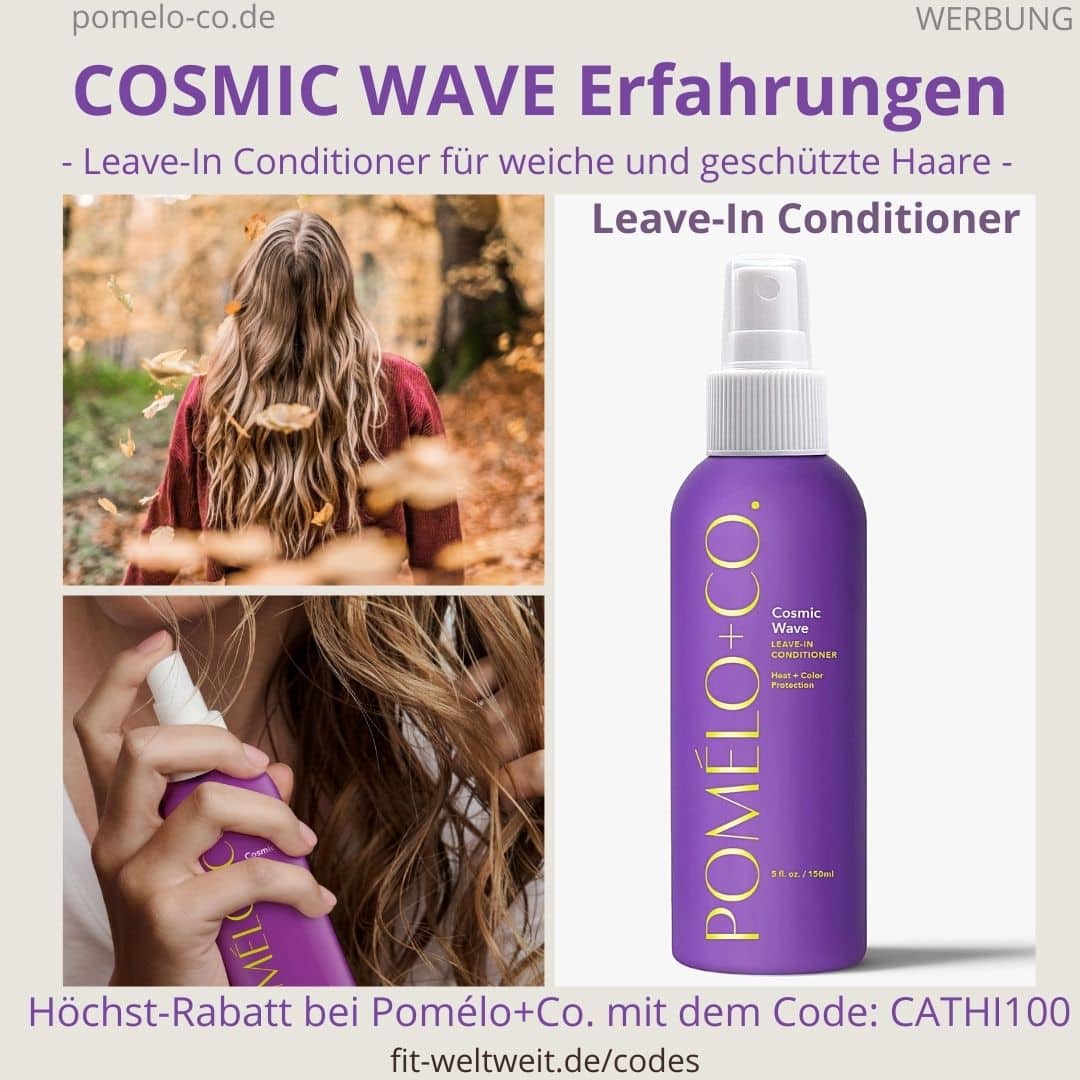 COSMIC WAVES LEAVE-IN CONDITIONER Pomélo Co Erfahrung Anwendung heat color protection