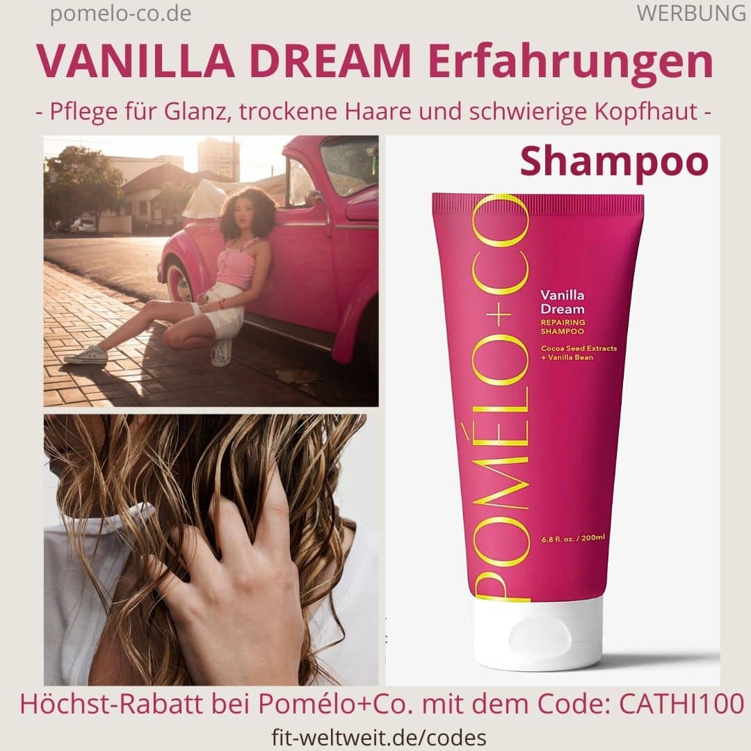 Pomelo+Co Erfahrungen VANILLA DREAM SHAMPOO Anwendung trockene Kopfhaut Reparieren