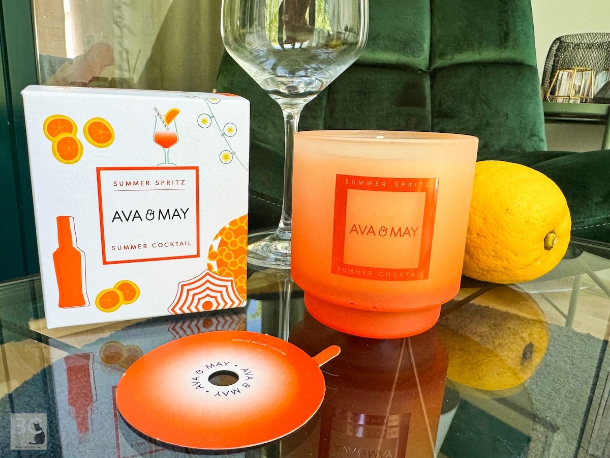 AVA & MAY Duftkerzen Erfahrungen Aperol Summer Spritz Cocktail Test der Sommer Kerze AVA & MAY Duftkerzen Erfahrungen Aperol Summer Spritz Cocktail Test der Sommer Kerze