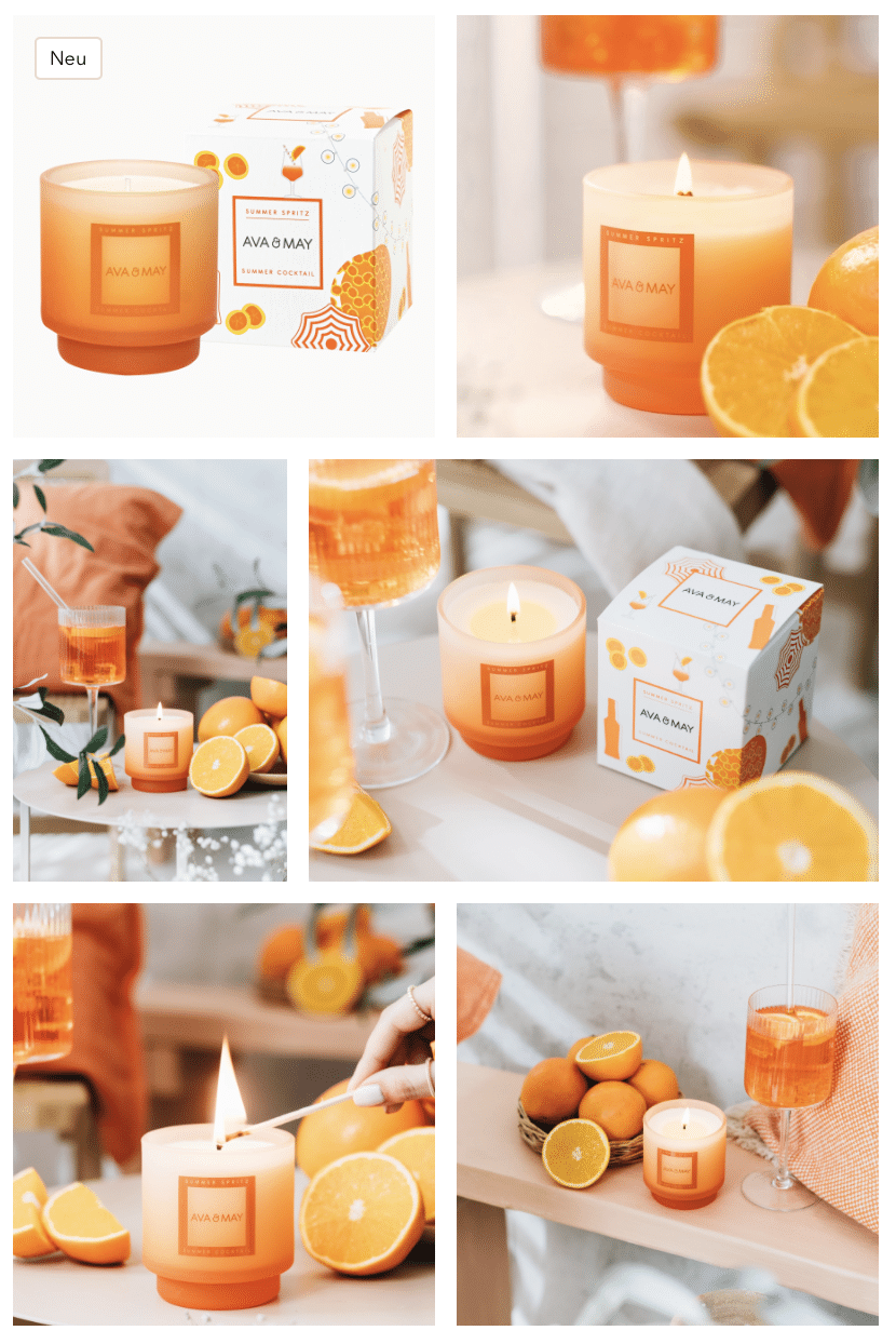 Summer Spritz AVA and May Duftkerze fruchtiger Sommer Duft Summer Spritz AVA and May Duftkerze fruchtiger Sommer Duft