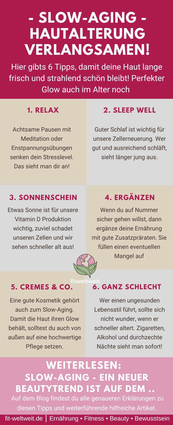 Slow-Aging: 6 Tipps, um die Hautalterung zu verlangsamen