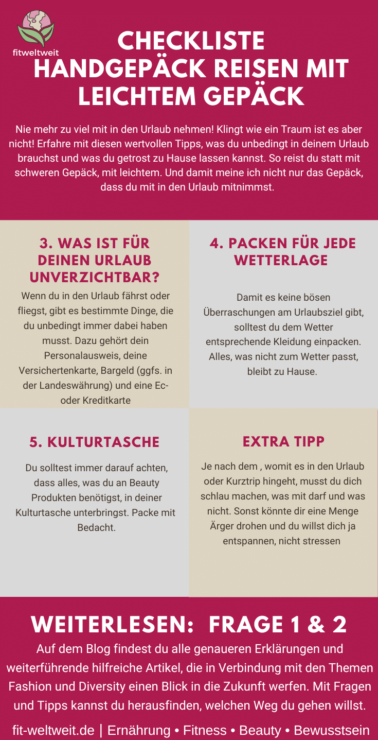 Kein Plan, was du alles einpacken sollst? Mit der Checkliste könnte es der Vergangenheit angehören