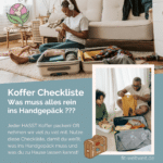 Checkliste für dein Handgepäck - reisen mit leichtem Gepäck! So packst du nie wieder zu viel ein