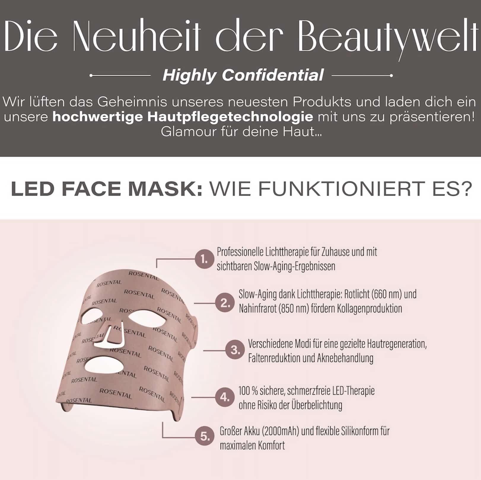 LED Face Maske Rosental Organics Erfahrungen