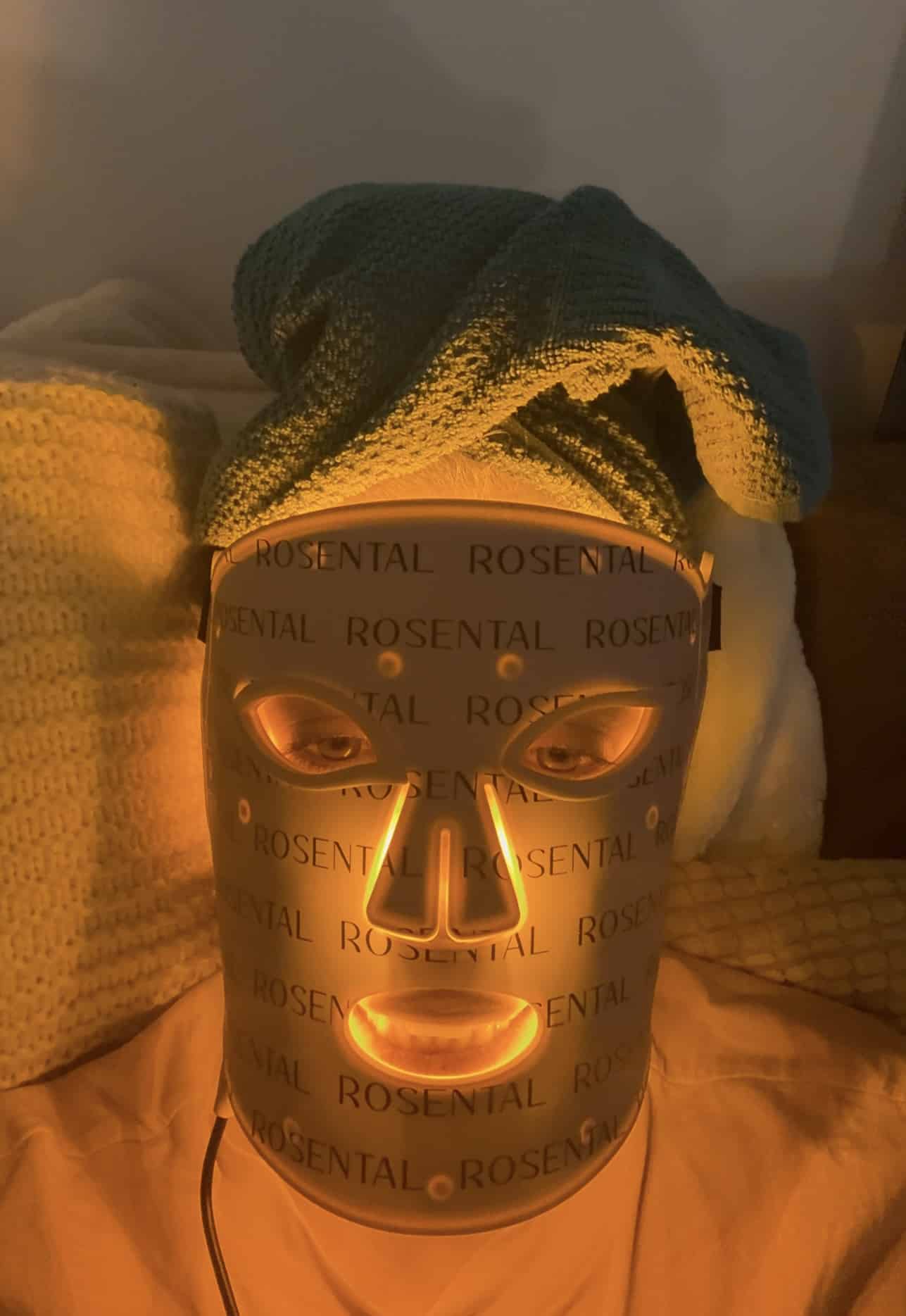 LED Maske gelbes Infrarot Licht Rosental Organics Erfahrungen
