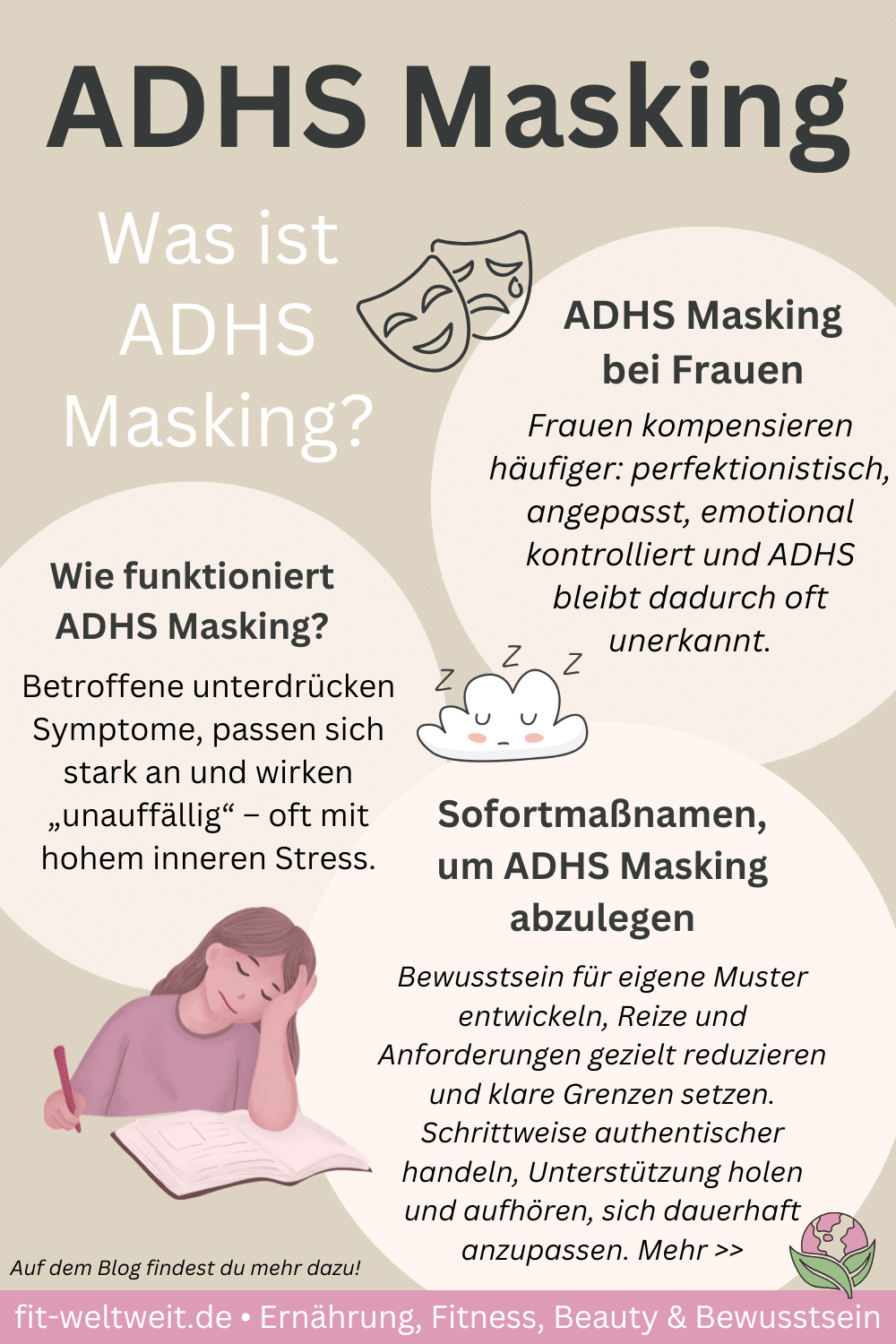 ADHS Masking Tipps Hilfe Symptome verstehen Verhalten ändern. Meine Erfahrungen: Bewusstsein, klare Grenzen und weniger Anpassung helfen dabei, ADHS Masking Schritt für Schritt abzulegen. ADHS Masking – Erfahrungen Tipps und Strategien zur Veränderung