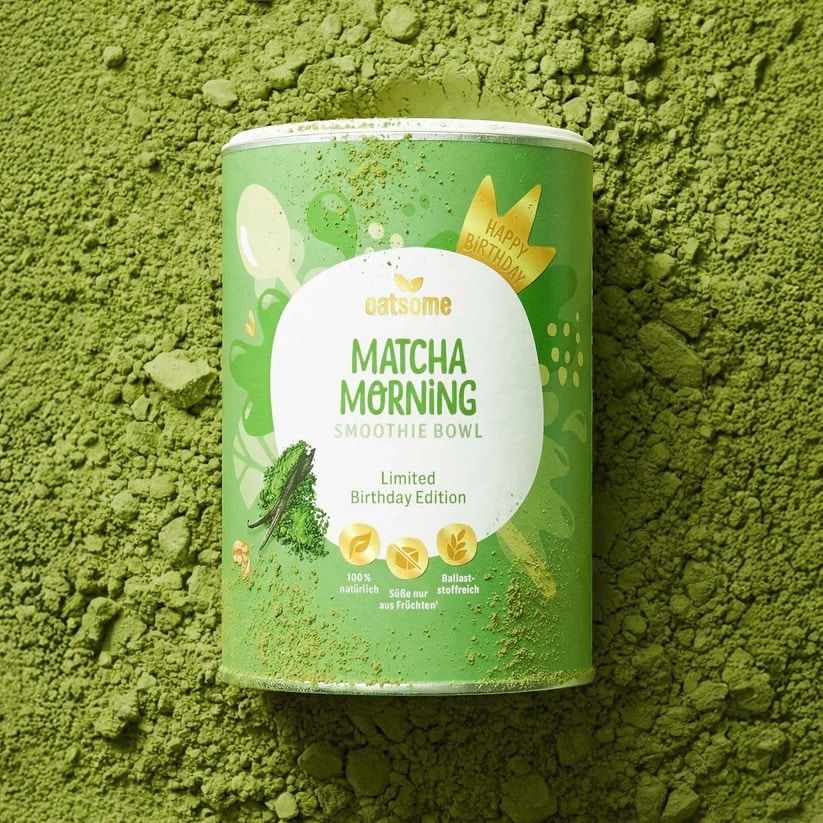 Matcha Morning Oatsome Erfahrungen 2026. Frühstücks-Hafer-Matchapulver in meinem Produkttest @fitweltweit.cathi